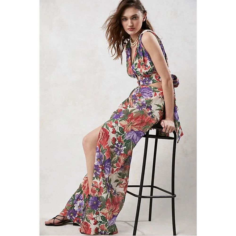 NWT Free People Just Bee Queen Sara Floral Dress Size L